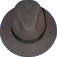 Grey Center Dent Fedora Hat