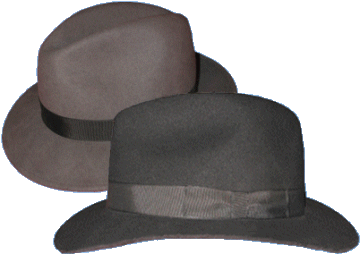 Wool Safari hats in Black and Grey