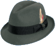 Gray Casual Center Dent Fedora Hat