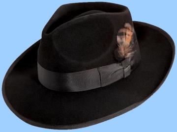 Zoot Suit Hat - Black and White